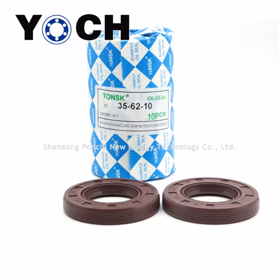 EPDM HNBR Neopren Silikon FKM NBR SC TC Skelettöldichtung für hydraulische Abdichtung Schwarz Braun Rot Doppellippen-Schlingenlippe